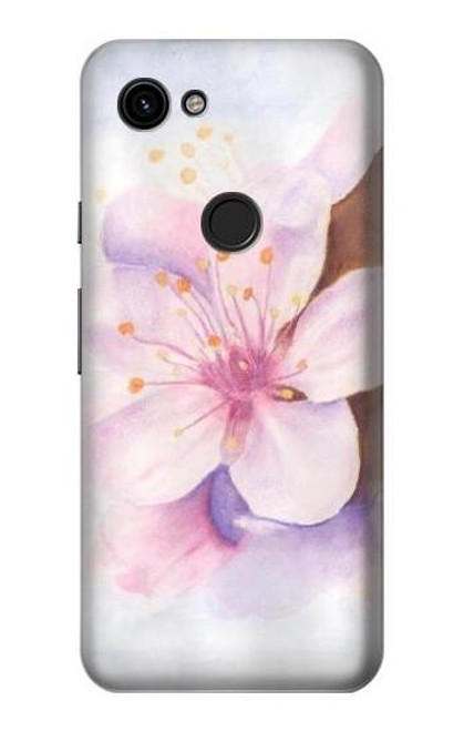 S1415 Fleur de Sakura Art Etui Coque Housse pour Google Pixel 3a
