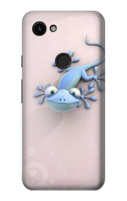S1631 Drôle Gecko Lézard Etui Coque Housse pour Google Pixel 3a