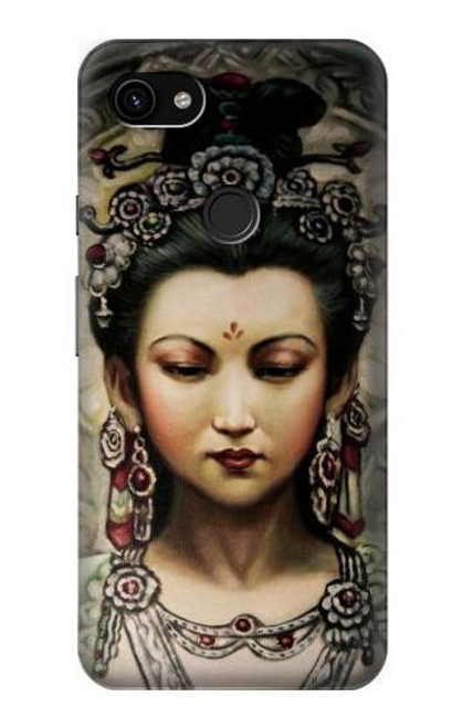 S0681 Guan Yin Etui Coque Housse pour Google Pixel 3a XL