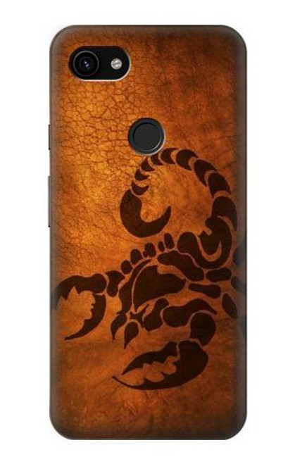 S0683 Scorpion Tatouage Etui Coque Housse pour Google Pixel 3a XL