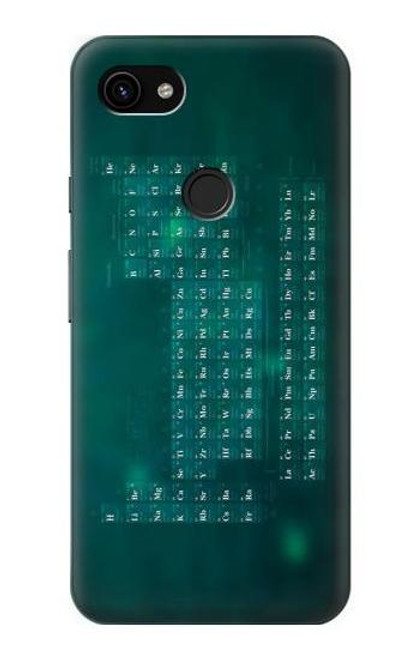 S0846 Chimie Tableau périodique Etui Coque Housse pour Google Pixel 3a XL