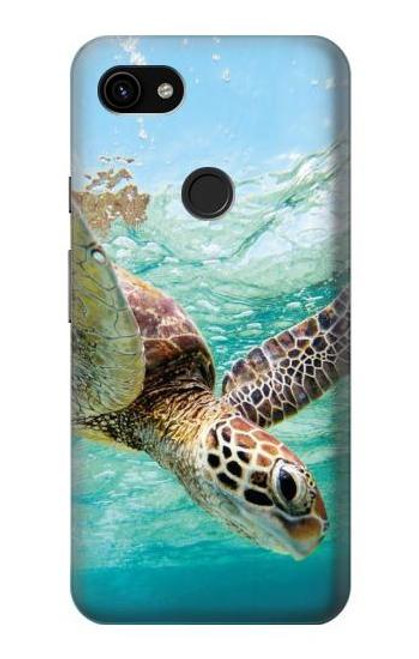 S1377 Océan tortue de mer Etui Coque Housse pour Google Pixel 3a XL