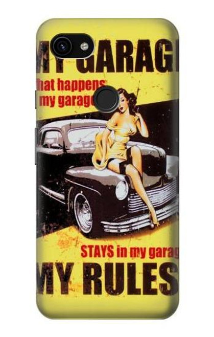 S3198 Mon Garage Afficher fille Etui Coque Housse pour Google Pixel 3a XL