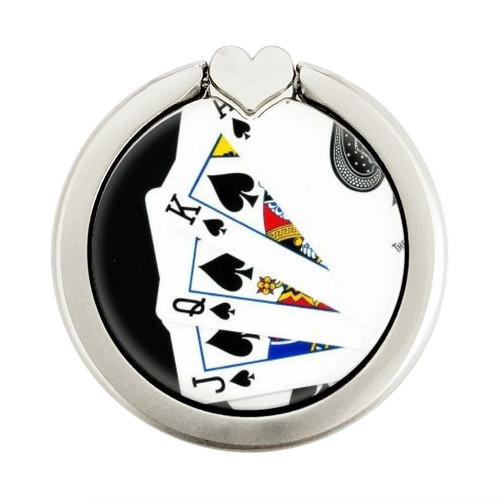 S1078 Poker Royal Straight Flush Graphique Porte-Bague et Pop Up Grip doigt Socket Support