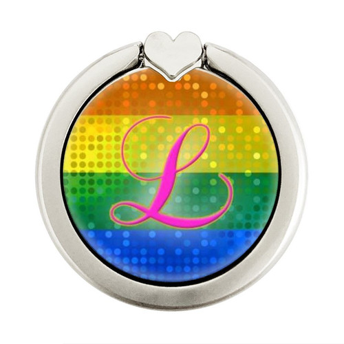 S2900 Rainbow LGBT Lesbian Pride Flag Graphique Porte-Bague et Pop Up Grip doigt Socket Support