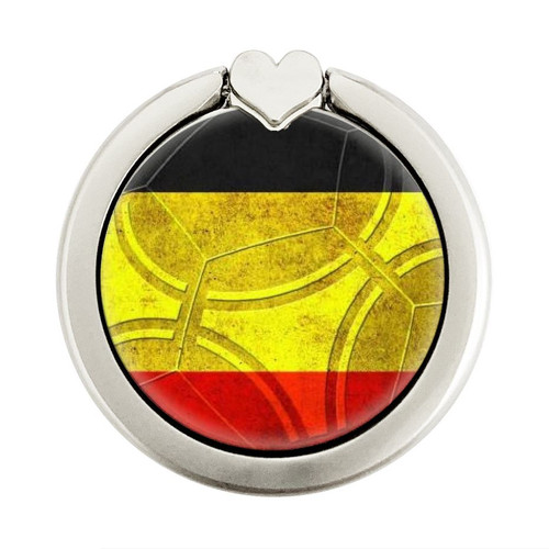 S2965 Belgium Football Soccer Euro 2016 Graphique Porte-Bague et Pop Up Grip doigt Socket Support