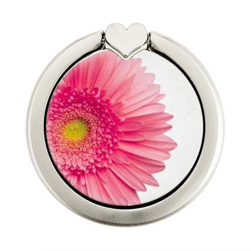 S3044 Vintage Pink Gerbera Daisy Graphique Porte-Bague et Pop Up Grip doigt Socket Support