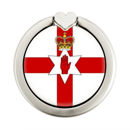 S3089 Flag of Northern Ireland Graphique Porte-Bague et Pop Up Grip doigt Socket Support