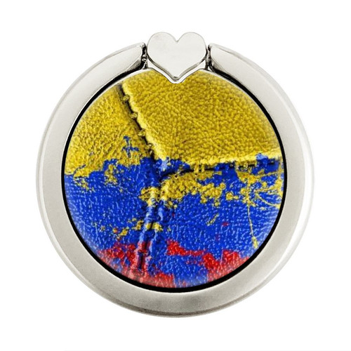 S3306 Colombia Flag Vintage Football Graphic Graphique Porte-Bague et Pop Up Grip doigt Socket Support