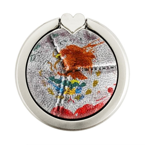 S3314 Mexico Flag Vinatage Foorball Graphic Graphique Porte-Bague et Pop Up Grip doigt Socket Support