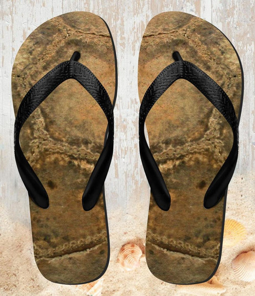 FA0284 Old Soccer Ball Tongs Sandales Slipper été Plage Flip Flops Unisex