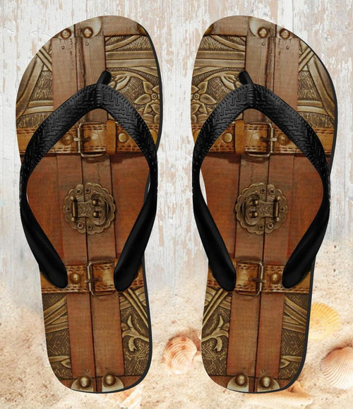 FA0422 Treasure Chest Tongs Sandales Slipper été Plage Flip Flops Unisex