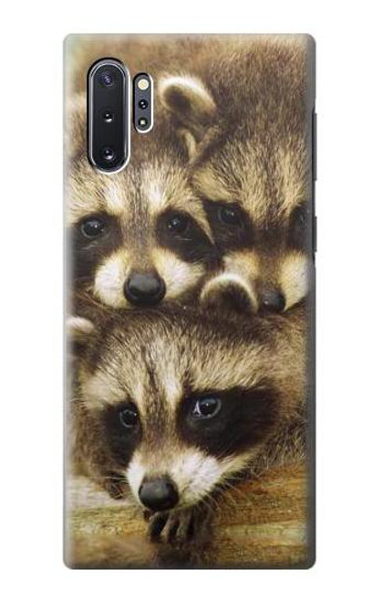 S0977 Baby Raccoons Etui Coque Housse pour Samsung Galaxy Note 10 Plus
