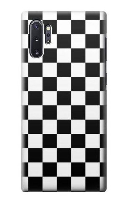 S1611 Checkerboard Chess Board Etui Coque Housse pour Samsung Galaxy Note 10 Plus