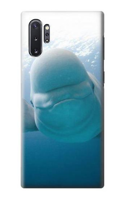 S1801 Beluga Whale Smile Whale Etui Coque Housse pour Samsung Galaxy Note 10 Plus