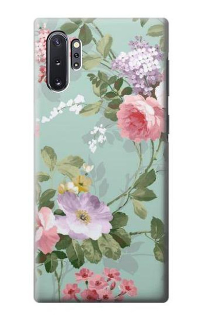 S2178 Flower Floral Art Painting Etui Coque Housse pour Samsung Galaxy Note 10 Plus