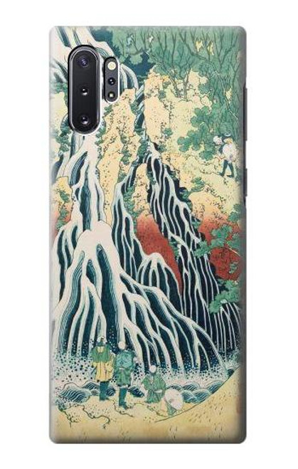 S2491 Hokusai Kirifuri Waterfall at Kurokami Etui Coque Housse pour Samsung Galaxy Note 10 Plus