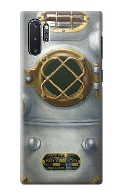 S2646 Vintage Deep Sea Diver Helmet Etui Coque Housse pour Samsung Galaxy Note 10 Plus