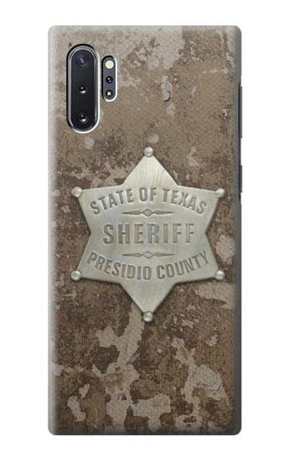 S2868 Texas Presidio County Sheriff Badge Etui Coque Housse pour Samsung Galaxy Note 10 Plus