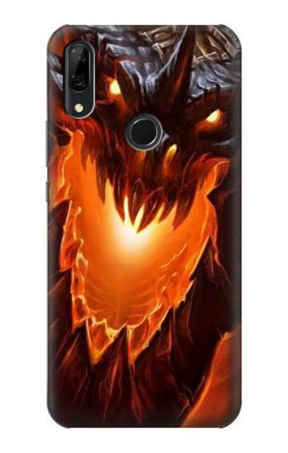 S0414 Fire Dragon Etui Coque Housse pour Huawei P Smart Z, Y9 Prime 2019