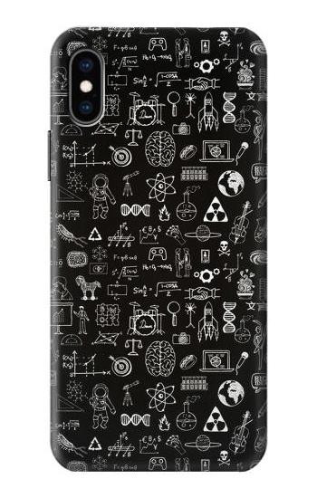 S3426 Blackboard Science Etui Coque Housse pour iPhone X, iPhone XS