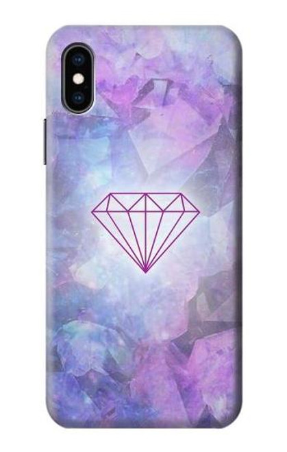 S3455 Diamond Etui Coque Housse pour iPhone X, iPhone XS