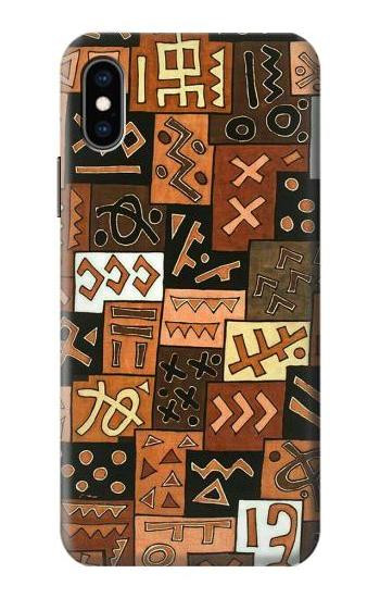 S3460 Mali Art Pattern Etui Coque Housse pour iPhone X, iPhone XS