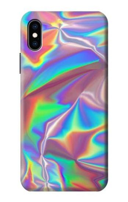 S3597 Holographic Photo Printed Etui Coque Housse pour iPhone X, iPhone XS