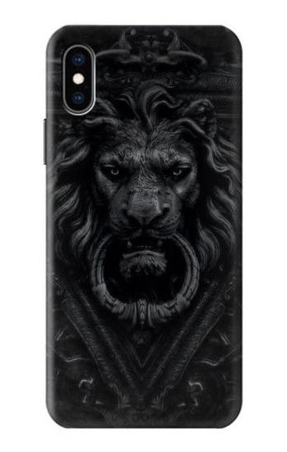 S3619 Dark Gothic Lion Etui Coque Housse pour iPhone X, iPhone XS