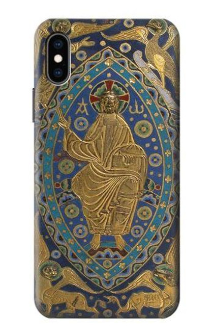 S3620 Book Cover Christ Majesty Etui Coque Housse pour iPhone X, iPhone XS
