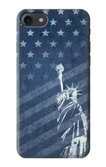 S3450 US Flag Liberty Statue Etui Coque Housse pour iPhone 7, iPhone 8