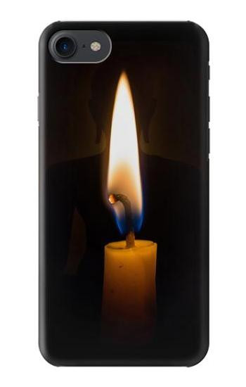 S3530 Buddha Candle Burning Etui Coque Housse pour iPhone 7, iPhone 8
