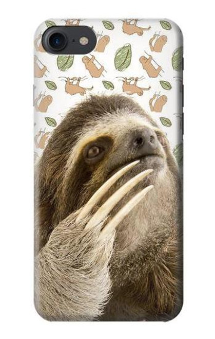 S3559 Sloth Pattern Etui Coque Housse pour iPhone 7, iPhone 8