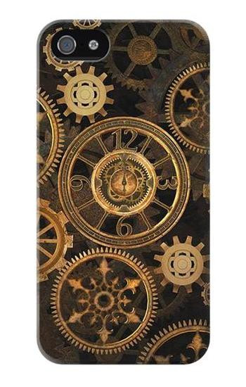 S3442 Clock Gear Etui Coque Housse pour iPhone 5 5S SE