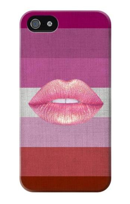 S3473 LGBT Lesbian Flag Etui Coque Housse pour iPhone 5 5S SE