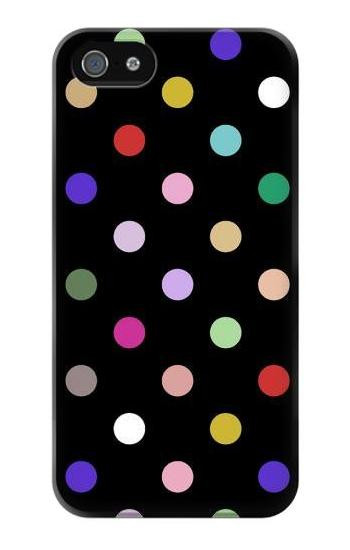S3532 Colorful Polka Dot Etui Coque Housse pour iPhone 5 5S SE
