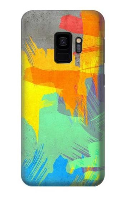 S3423 Brush Stroke Etui Coque Housse pour Samsung Galaxy S9