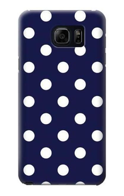 S3533 Blue Polka Dot Etui Coque Housse pour Samsung Galaxy S6 Edge Plus