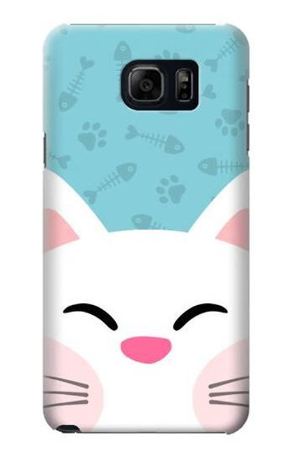 S3542 Cute Cat Cartoon Etui Coque Housse pour Samsung Galaxy S6 Edge Plus