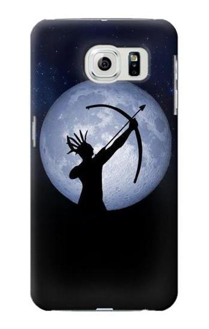 S3489 Indian Hunter Moon Etui Coque Housse pour Samsung Galaxy S6