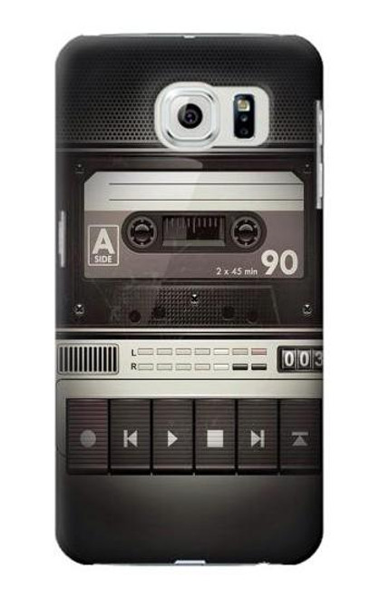 S3501 Vintage Cassette Player Etui Coque Housse pour Samsung Galaxy S6