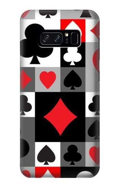 S3463 Poker Card Suit Etui Coque Housse pour Note 8 Samsung Galaxy Note8