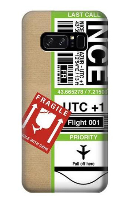 S3543 Luggage Tag Art Etui Coque Housse pour Note 8 Samsung Galaxy Note8