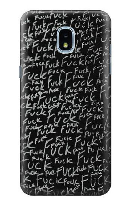 S3478 Funny Words Blackboard Etui Coque Housse pour Samsung Galaxy J3 (2018), J3 Star, J3 V 3rd Gen, J3 Orbit, J3 Achieve, Express Prime 3, Amp Prime 3