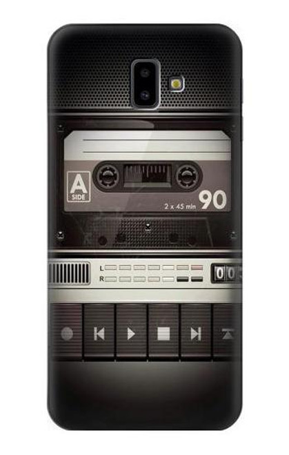 S3501 Vintage Cassette Player Etui Coque Housse pour Samsung Galaxy J6+ (2018), J6 Plus (2018)