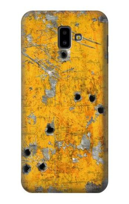 S3528 Bullet Rusting Yellow Metal Etui Coque Housse pour Samsung Galaxy J6+ (2018), J6 Plus (2018)