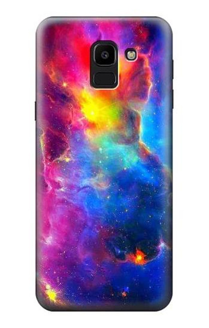S3371 Nebula Sky Etui Coque Housse pour Samsung Galaxy J6 (2018)