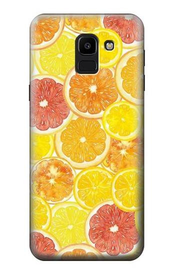 S3408 Lemon Etui Coque Housse pour Samsung Galaxy J6 (2018)
