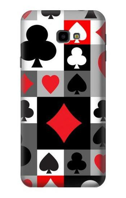 S3463 Poker Card Suit Etui Coque Housse pour Samsung Galaxy J4+ (2018), J4 Plus (2018)