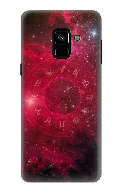 S3368 Zodiac Red Galaxy Etui Coque Housse pour Samsung Galaxy A8 (2018)